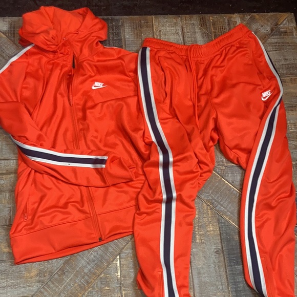 Nike Other - Nike track suit. Orange/Navy. XL pant/large top.